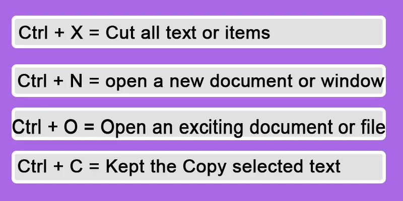 Shortcut keys in microsoft word, computer shortcut keyboard